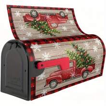1pc Fabric Printed Mailbox Cover - Mailbox Sleeve & Decorative Mailbox Protective Cover