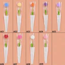 1pc Creative Wedding Handheld Small Bouquet Handmade Knitted Bouquet Woolen Crochet Flowers Gifts Artificial Flowers Home Decorations - Multicolor - View 4