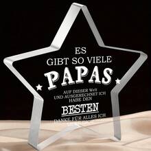 Dekoracja biurkowa w kształcie gwiazdy z akrylu, idealna do domu, biura lub sypialni, prezent urodzinowy dla taty i na rocznicę - Wielokolorowe - Zobacz 5