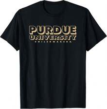Purdue Boilermakers Peruse  T-Shirt - 黑色 - 查看 1