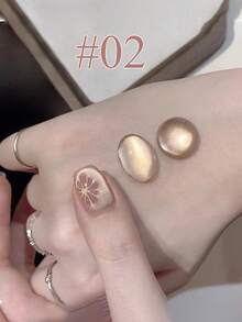 10ml Pure Lust Golden Light Heroine Cat Eye Gel Nail Polish 2025 New Whitening Ice Transparent Super Flash Nail Art Pink Translucent Cat Eye Nail Supplies Pink Nails Suitable For All Seasons - Multicolor - View 19