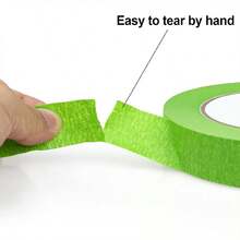 Green Painter Tape: 1 Rolls Of Masking Tape With Adhesive Backing, Ideal For Home, Office, School, DIY Art, Crafts, And Labels - Green - View 2