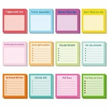 12 Pack 3x3 Inch Colorful Inspirational Sticky Notes For Work, Home, Or Schoolsss,ColorfulSquare - 彩色廣場 - 查看 1