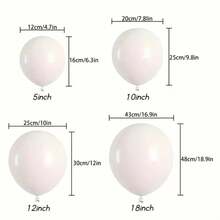 25/55 piezas Conjunto de globos de látex coloridos con acabado brillante y vibrante, perfecto para el Día de San Valentín, bodas, cumpleaños, compromisos, graduaciones, aniversarios, baby showers y decoraciones de fiestas, ideal para arcos de globos, montaje de mesas o decoración de eventos románticos interiores y exteriores - Multicolor - Ver 10