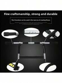 1pc Multifunctional Pull-Up Trainer, No Drilling Required, Lightweight, Strong Load-Bearing Capacity, Used To Enhance Upper Body Strength, Suitable For Home Doorframes And Gyms.