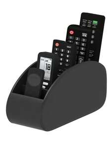 5-Slot Remote Control Organizer Box - Fits TV/DVR/Cable Box, Space Saving For Living Room, Home Office, Bedroom - Holds 1, 2, 3, 4, 5 Remotes - Also Works As Desktop Organizer For Glasses, Pens, Media Players And Remotes, Classic Design, Sturdy Construction, Great For Office, Christmas Gift, Valentine's Day Gift Or Holiday Gift