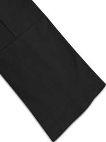 新款时尚纯色休闲开衫轻薄外套，适合日常、上学、度假、居家、旅行等场合。 - 黑色 - 查看 5