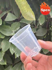 Orchid Seedling Round Pot, Transparent Orchid Container, Round Pot, Butterfly Orchid Transparent Plastic Pot Green Plant Pot Dendrobium Phalaenopsis Rose Cutting Planting Experimental Pot