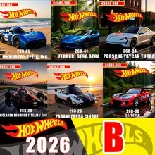 Mattel 风火轮 1:64 比例玩具车，仿真汽车收藏/展示/玩耍 - 2026-B 批次 - 法拉利/保时捷/男孩礼物 - WATTZOP - 查看 4