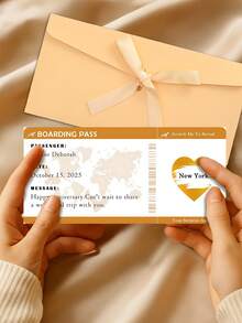 1 Thẻ cào văn bản tùy chỉnh kèm phong bì, Thẻ lên máy bay cào tiết lộ cá nhân, Thẻ cào tiết lộ cho kỳ nghỉ bất ngờ, Vé đến kỳ nghỉ bất ngờ, Quà tặng ngày lễ, Kỳ nghỉ, Giáng sinh, Quà tặng cá nhân, Quà tặng Giáng sinh tùy chỉnh, Giáng sinh - Nhiều màu - Xem 2
