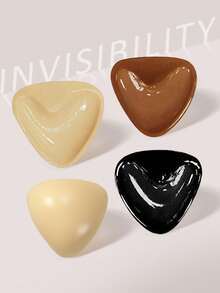 2 件可重复使用双面自粘式胸垫，隐形露背胸垫，适合小胸围，增强乳沟，适合婚纱、泳衣、比基尼 - 彩色 - 查看 9