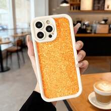 Funda de teléfono con textura de corcho naranja para iPhone diseño elegante y resistente ideal para uso diario en cafeterías y espacios urbanos Aplicable a los teléfonos de la serie Apple y Galaxy - Burdeos - Ver 4