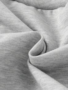 两件套女童休闲加州风学院风二合一条纹衬衫领卫衣+阔腿裤套装，字母印花长袖连帽衫+条纹装饰，适合儿童日常穿着，秋冬季 - 藍色 - 查看 8