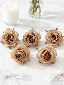 5/500PCS Artificial Pineapple Flower Head Fake Plants,Artificial Flower, For Bouquet Diy, Wreath Material, Candy Box Accessories, Chest Flower, Headflower Material, Birthday Party Cake Accessories, Home Decor, Bride Holding Flower, Wedding Decorations, Room Decor, Kitchen Accessories, Dining Room, Bedroom Decor - Brown - 157 - View 9