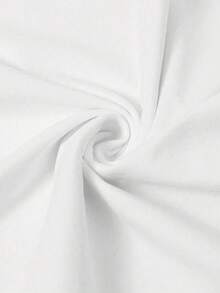 Women's Streetwear Funny Cartoon Character & English Graphic Print Short Sleeve-Shirt - trắng - Xem 4