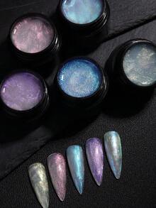 Gel móng tay 3D hiệu ứng hologram Aurora, gel nối móng không dính, hiệu ứng lấp lánh, chạm khắc và dập nổi thủ công, có thể đính đá và bột, mang đến trải nghiệm làm móng chuyên nghiệp tại nhà. - Nhiều màu - Xem 9