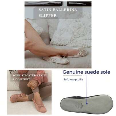 bailarinas de satn Bailarinas planas para Mujer