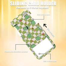 Green White Checkered Lanyards For ID Badges, Cute Cartoon Frog ID Badge Holder With Lanyard Retractable Badge Holder/Reel Lanyard, Teacher Student Office Gifts,Frog - 青蛙 - 查看 4