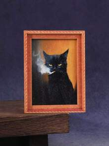 1pc Wooden Photo Frame Refrigerator Magnet, Suitable For Home, Office, Study Room Refrigerator Decoration - Refrigerator Magnet - Multicolor - View 13