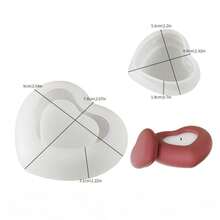 Moldes de resina epoxi de cristal DIY, tarro de almacenamiento con forma de corazón, portavelas, moldes de silicona