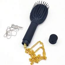 Creative Visual Secret Hair Comb With Hidden Storage Compartment, Travel Disguise Container To Hide Cash, Rings, Necklaces, Keys - Multicolor - View 7