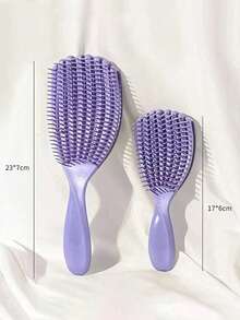 1/2 piezas Peine de mujer con diseño de pulpo, adecuado para cabello húmedo o seco, cabello largo liso, cabello rizado grueso, cepillo para cabello enredado, peine de concha, grabado y brillante, peine de estilo esponjoso y suave, antiestático y no dañino para el cabello, masajea el cuero cabelludo - Multicolor - Ver 11