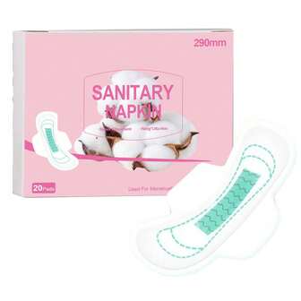 20 Pads Sanitary Napkin, Breathable & Soft