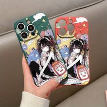 Funda de teléfono de niña de dibujos animados para iPhone 16, cubierta de teléfono móvil mate, carcasa gruesa y suave para 13MINI, hombres 11PRO, 15PLUS a prueba de golpes y caídas, XR única, 13PRO linda, 14 esmerilada, fundas de teléfono 16PLUS, 15 estéticas, 16PRO negras, 13PROMAX mujeres, XS azul, 14PLUS, TPU engrosado 11/14PRO/15PRO/12MINI/12PROMAX/XSMAX/15PROMAX/16PROMAX/16/11PROMAX/12PRO/13/12/14PROMAX - Negro - Ver 9