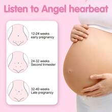 1 pieza Doppler fetal, Estetoscopio para el embarazo para el hogar, Monitor de frecuencia cardíaca fetal Doppler de alta sensibilidad de 3.0 Hz y precisión