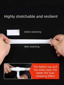 1pc Self-Fusing Silicone Repair Tape, Waterproof Leak-Proof Pipe Sealing Tape For Emergency Plumbing Repair, RV And Home Leak Sealing, Stretchable Multi-Purpose Durable Sealing Tape, Pipe Tape, Sealing Tape