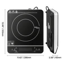 Placa de inducción portátil de 1800 W con quemador de encimera y 9 niveles de temperatura - inducción portátil - Ver 10