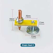 Cabezal magnético de soldadura, abrazadera de toma de tierra de soldadura magnética, accesorio fuerte,áquina de reparación de chapa de soldador, abrazadera de de tierra, 1. FP1C - Estilo de cabezal único 2 - Ver 2
