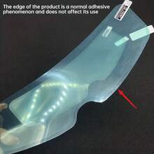 6/4/2/1片装摩托车头盔防雾防雨膜，通用头盔镜片防雾贴片，耐用PET纳米涂层，视野清晰，骑行配件 - 彩色 - 查看 5