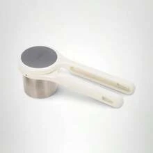 Joseph Joseph Helix Potato Ricer Masher Ergonomic Twist-Action Hand Manual Stainless Steel For Mashed Potato, Vegetable Purees, Stainless Steel, White - ColorB - 查看 6