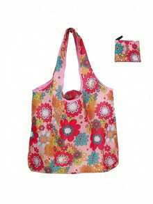 Bolso de mano grande de mujer de poliéster resistente con estampado de leopardo, de gran capacidad, plegable, portátil, de moda, impermeable, resistente y reutilizable, con un pequeño bolso a juego con un diseño de patrón único en toda la superficie, bolsa de compras de gran capacidad - Multicolor - Ver 8