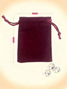 Saquinhos de veludo vermelho vinho com cordão - Pequenos saquinhos para guardar joias, forro de flanela macia, ideais para embrulho de presentes / organizador de joias / lembrancinhas de casamento para madrinhas / organizadoras de casamento / vendedoras de joias, chá de panela / festa de Natal / aniversário, Dia dos Namorados / Natal / Dia de Ação de Graças, outono / inverno - Borgonha - Ver 10