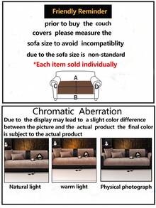 1pc All-Season Sofa Cushion Cover, Modern Minimalist Anti-Slip Sofa Seat Pad, Dust-Proof & Washable Sofa Slipcover, Soft & Fade-Resistant, Pet-Friendly, Fits L-Shaped Sofa And 1/2/3/4 Seater Sofa, Suitable For Bedroom, Office, Living Room - Coffee Brown - View 12