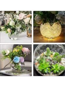 球形玻璃花瓶水培容器，苔藓和多肉植物种植器，桌面水族箱，创意玻璃瓶