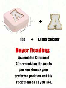 1 hộp đựng trang sức tùy chỉnh chữ cái A-Z, hộp đựng trang sức du lịch mini, hộp đựng trang sức có khóa kéo chữ cái, hộp đựng trang sức đa năng, hộp đựng trang sức bằng da PU, hộp đựng trang sức, hộp đựng trang sức nhỏ, hộp đựng mỹ phẩm, hộp đựng trang sức di động sáng tạo, khuyên tai nhỏ, vòng cổ, khuyên tai dạng đinh tán, mặt dây chuyền, hộp đựng nhẫn, giá để trang sức - Nhiều màu - Xem 8