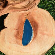 1 قطعة قلادة شريحة من الأجاص الطبيعي، قلادة حجر خام مطلية بالذهب، مجوهرات أحجار كريمة ملونة، قلادة بوهيمية من البلورات للنساء - متعدد الألوان - مشاهدة 13