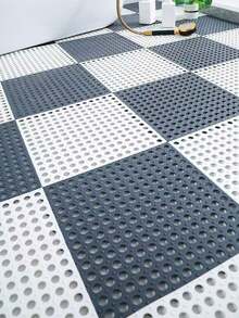 12pcs/Pack 6pcs/Pack Bathroom Interlocking Anti-Slip Mat, Home Bathroom Kitchen Shower Room Floor Mat, Hotel Thick Anti-Slip Rug - Multicolor - View 5