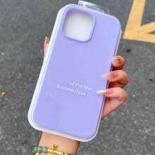 Velvety Silicone Case With Soft Touch And Premium Protection - roxo - Xem 1