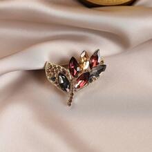 1pc Shiny Bohemian Zinc Alloy Flower & Animal Brooch, Suitable For Women To Wear Casually In Spring, Summer, Autumn And Winter - Multicolor - View 12