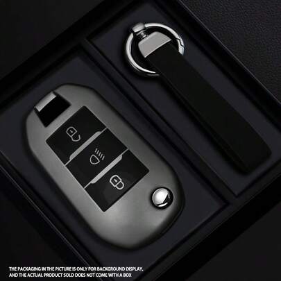 Funda de llave de coche de estilo samurái de TPU negro, adecuada para Peugeot 208 308 408 508 2008 3008 4008 5008 y Citroën C3 C4 Cactus C6 C8