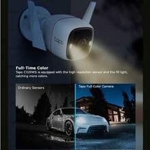 C320WS 2K QHD Wireless And Wired Security Camera Outdoor IP66 Person Vehicle Detection Starlight Colour Night Vision Cloud And Local Storage Compatible With Alexa And  No Monthly Fee - As Pic - View 6
