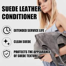 麂皮鞋粉、皮革清洁护理剂、天鹅绒翻新护理剂、雪地靴补色剂、麂皮翻新护理剂，用于清洁、保养和修复麂皮鞋。包含哑光鞋油、黑色麂皮翻新染料和鞋类防水剂。