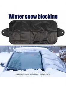 غطاء حماية زجاج السيارة من الثلج والجليد، غطاء أمامي وخلفي للزجاج، واقي من الثلج والأوراق، حماية من الشمس، مقاوم للغبار والصقيع والثلج، غطاء زجاجي، اكسسوارات خارجية للسيارة - مصنوع من قماش أكسفورد مقاوم للرياح والأشعة فوق البنفسجية، مناسب للسيدان وال-SUV والشاحنات والمركبات العامة، وحماية داخلية من أشعة الشمس. - متعدد الألوان - مشاهدة 3