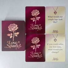 50 对情侣爱情火花卡片：节日派对游戏，趣味情侣卡片 - 适用于圣诞节、情人节、生日派对、晚宴、特殊场合和派对娱乐，增进感情。