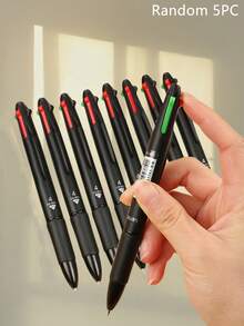 4-In-1 Retractable Ballpoint Pen - 4 Colors, Smooth Writing, Great For Office Supplies And Precision Writing, Essential Office Stationery | Ballpoint Pen Set | Smooth Writing Pen - Multicolor - View 16