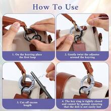 Protector, 2PCS 5.3FT Anti - Loss Coil Sleeve Keychain Bag Hook Phone Data Wire Saver Pet Chew Protector - ban đầu - Xem 6